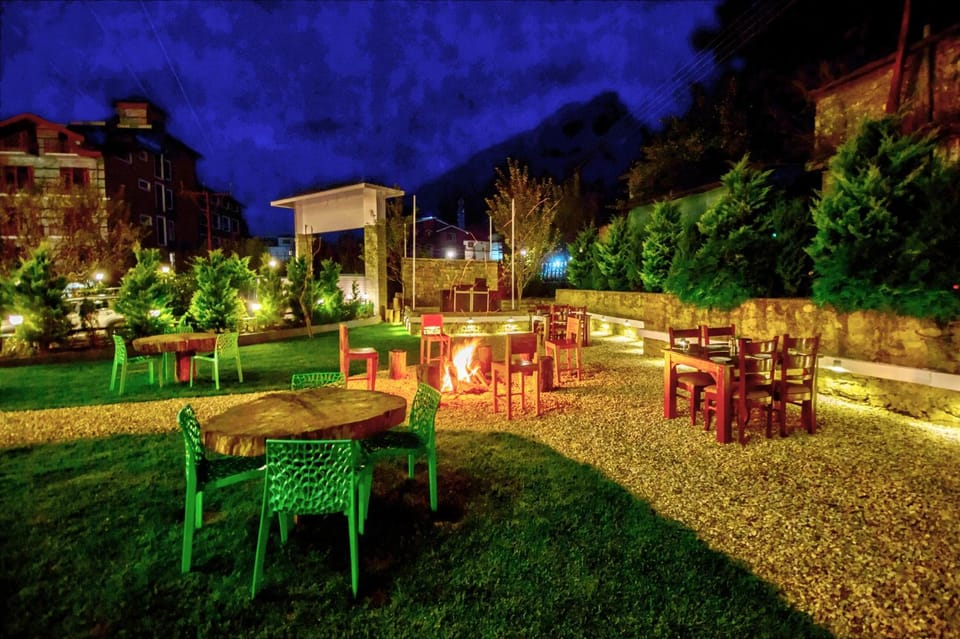 Night, Garden, Garden view