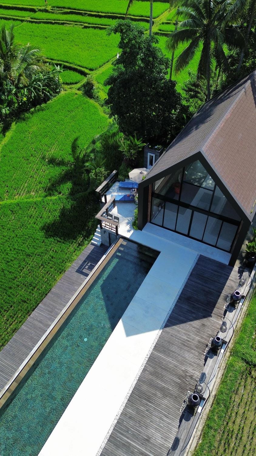 Property building, Natural landscape, Pool view, Swimming pool