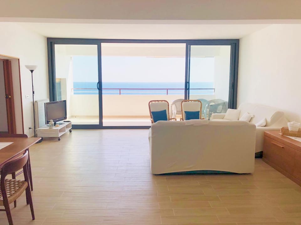 Living room, Seating area, Sea view