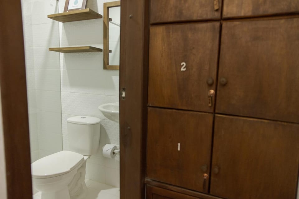 Toilet, locker