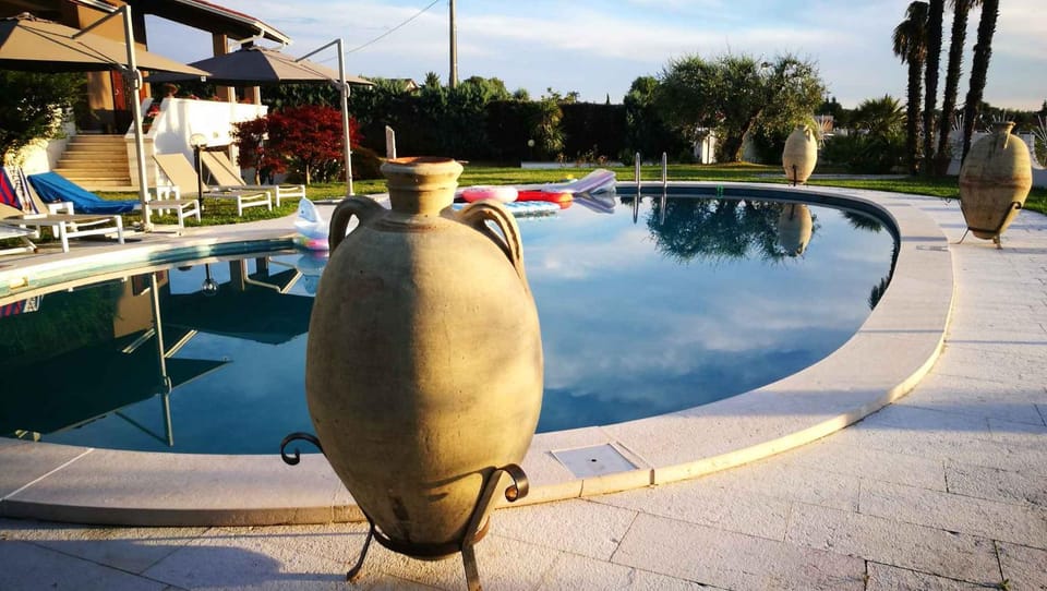 Summer, Swimming pool, sunbed