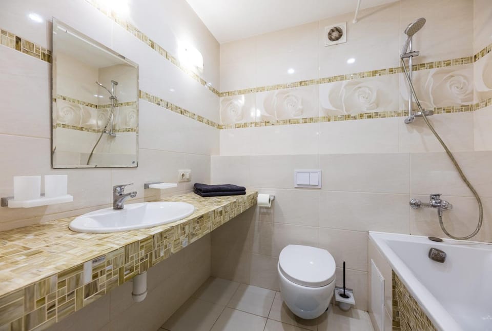 Shower, Toilet, Bathroom, Bath, towels