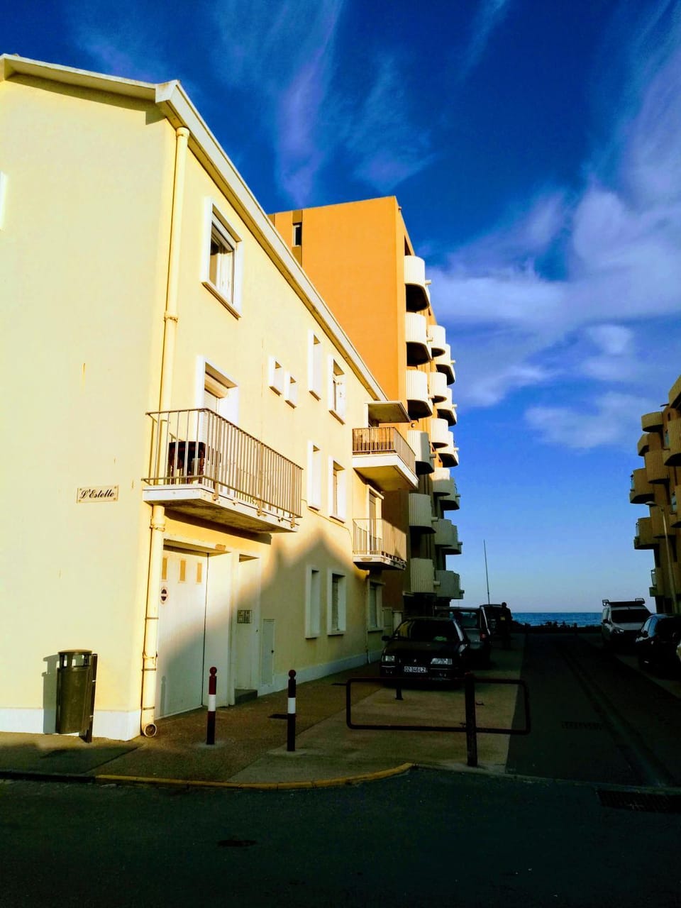 Property building, Sea view, Street view