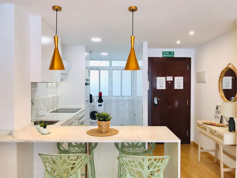 Living room, kitchen
