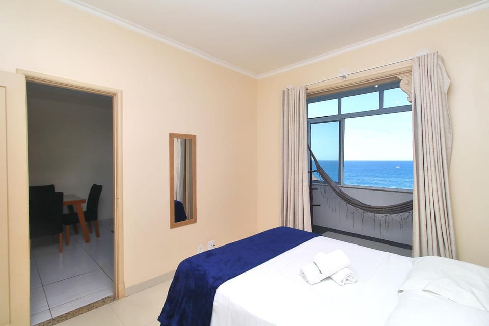 Bed, Bedroom, Sea view