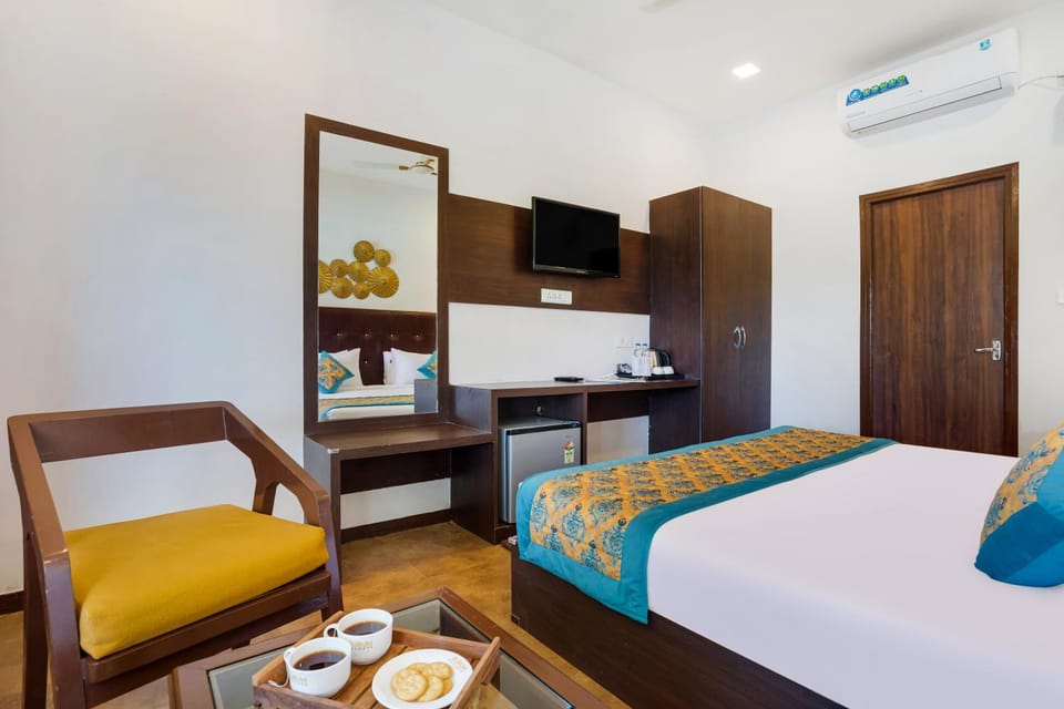 Bed, Bedroom, air conditioner
