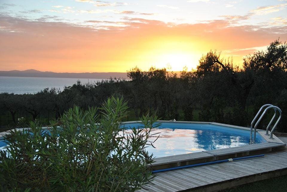 Swimming pool, Sunset