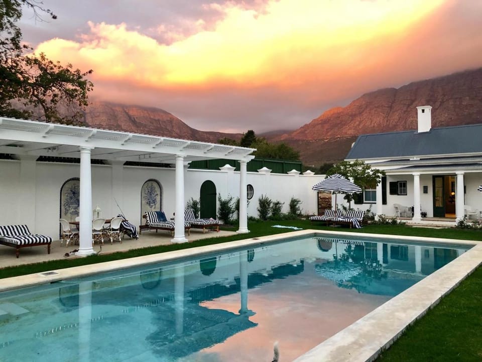 Swimming pool, Sunset