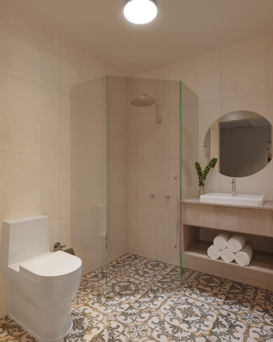 Shower, Toilet, Bathroom, towels