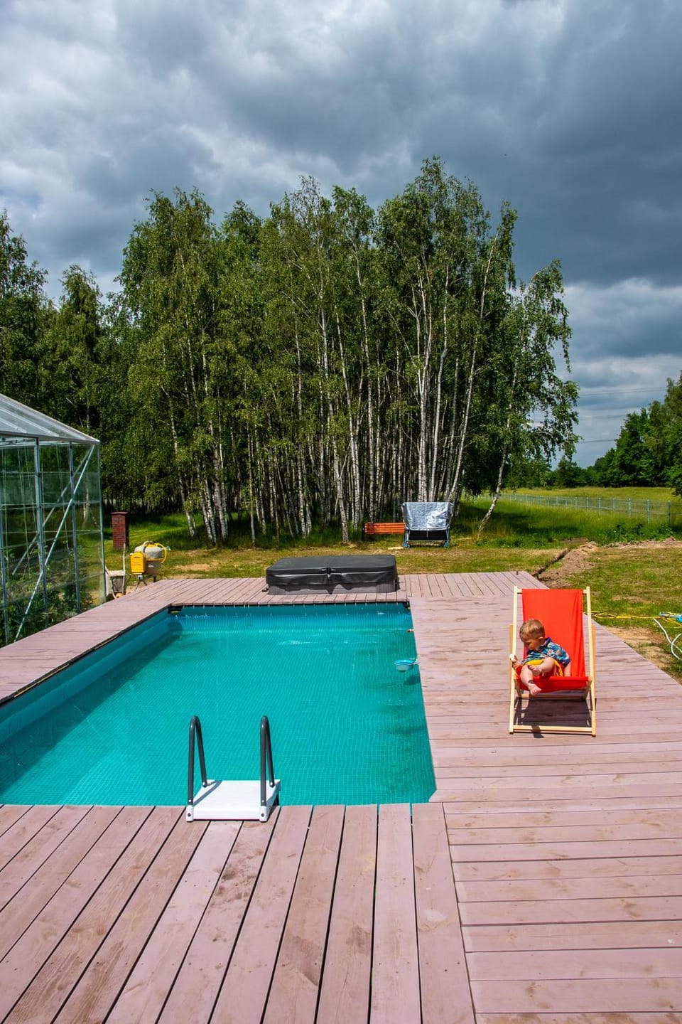 Nowa Wola 58 - 200qm appartment in a small village, with pool, sauna and big garden Apartment in Poland
