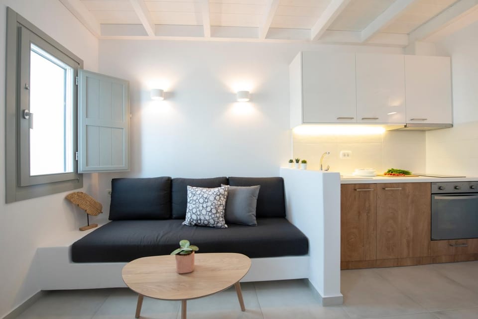Kitchen or kitchenette, Living room, Seating area, pet friendly, stove