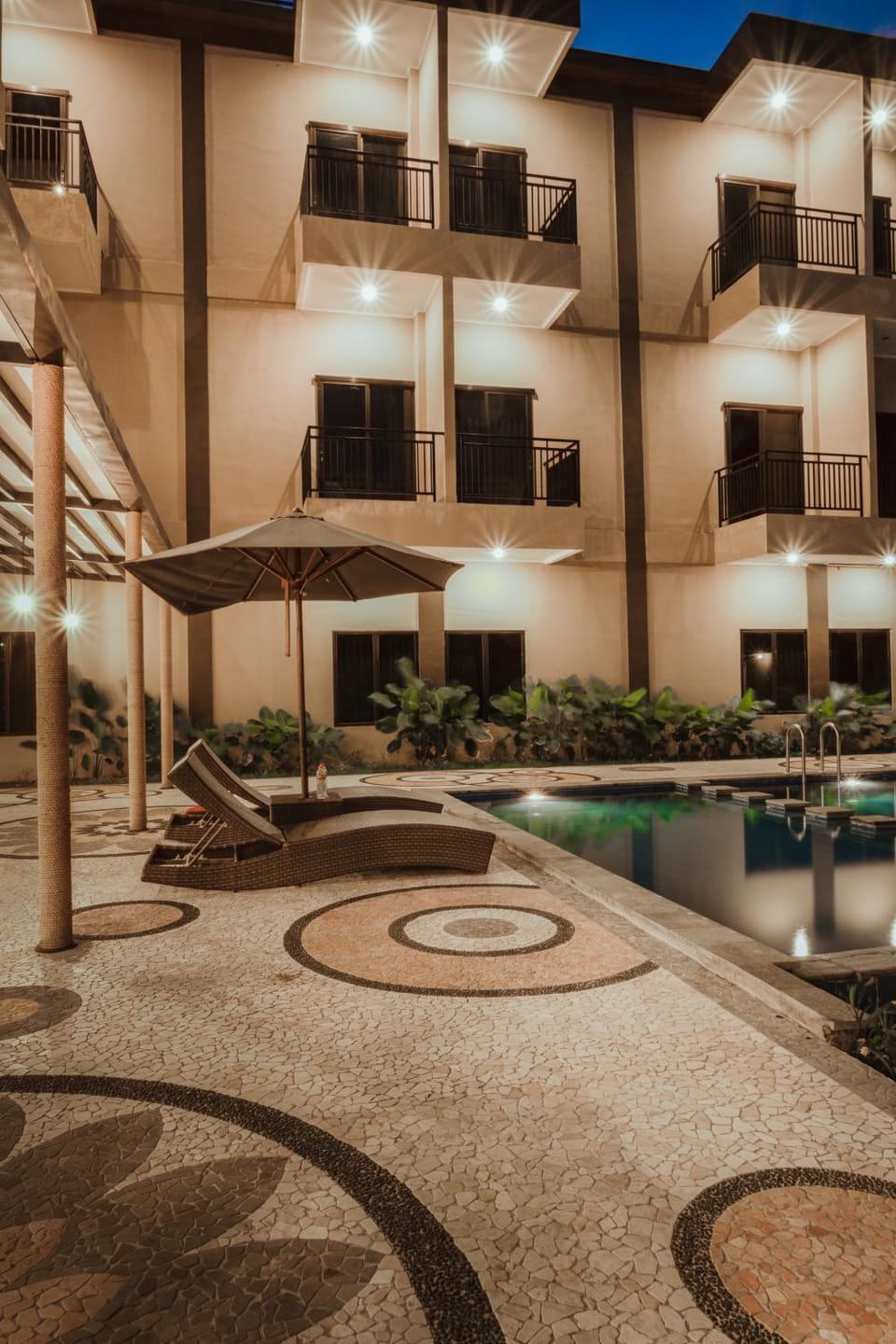 Property building, Pool view, Swimming pool