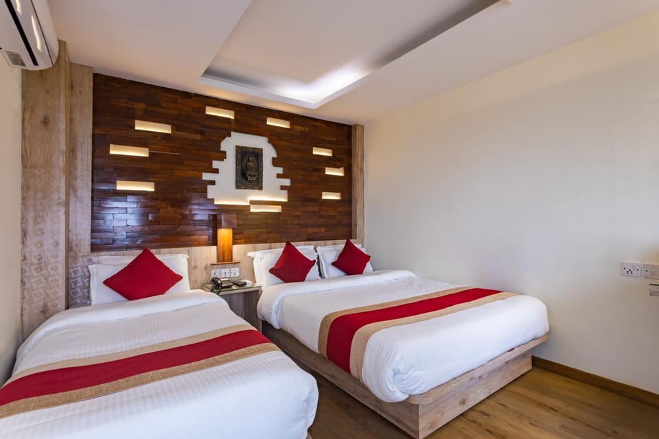 Bed, Bedroom, air conditioner