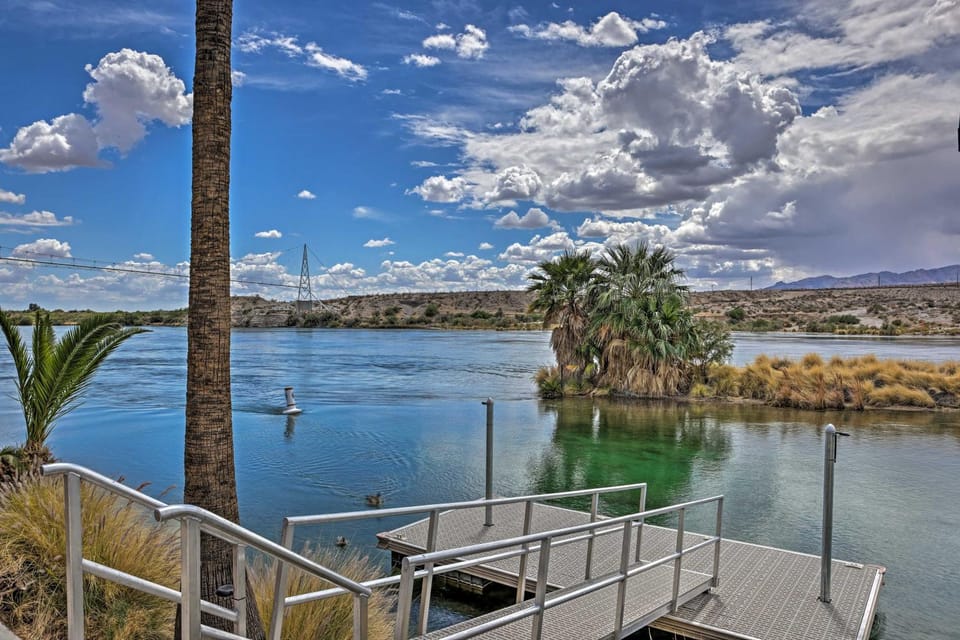 Restful Riverfront Retreat w/ Private Dock + Patio House in Bullhead City