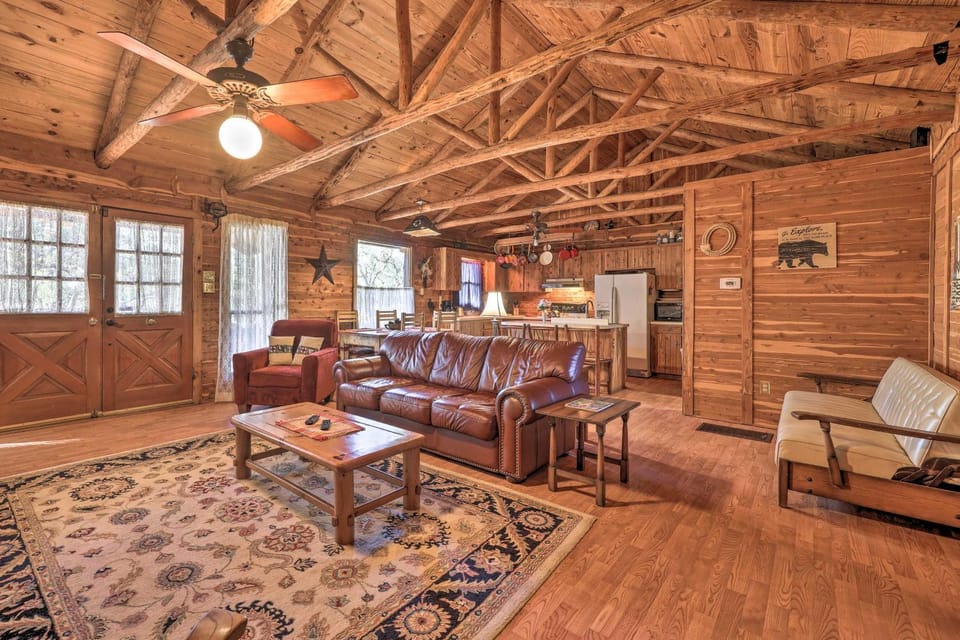 Rustic Canyon Lake Cabins with Hot Tub on about 3 Acres Cabin in Canyon Lake