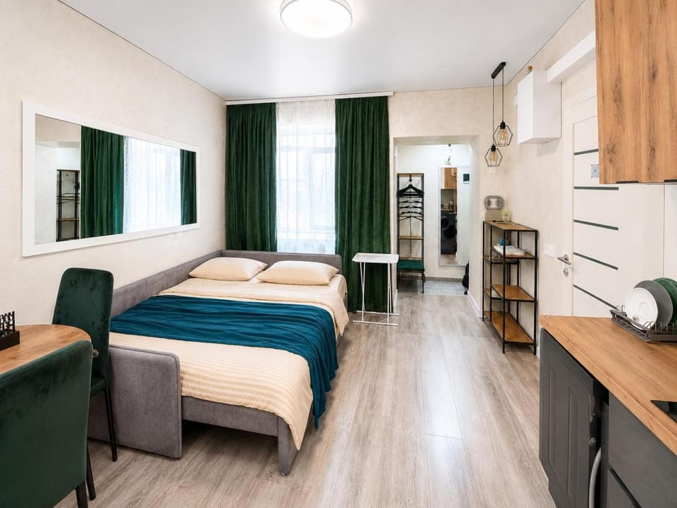 Bed, Kitchen or kitchenette, Photo of the whole room, Bedroom, wardrobe