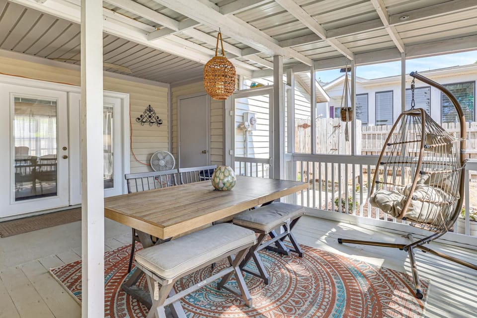 Oak Island Home w/ Fenced Yard, Walk to Long Beach House in Oak Island
