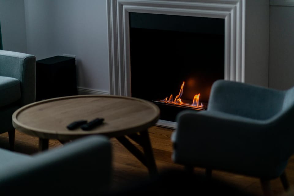 Living room, Seating area, flat iron