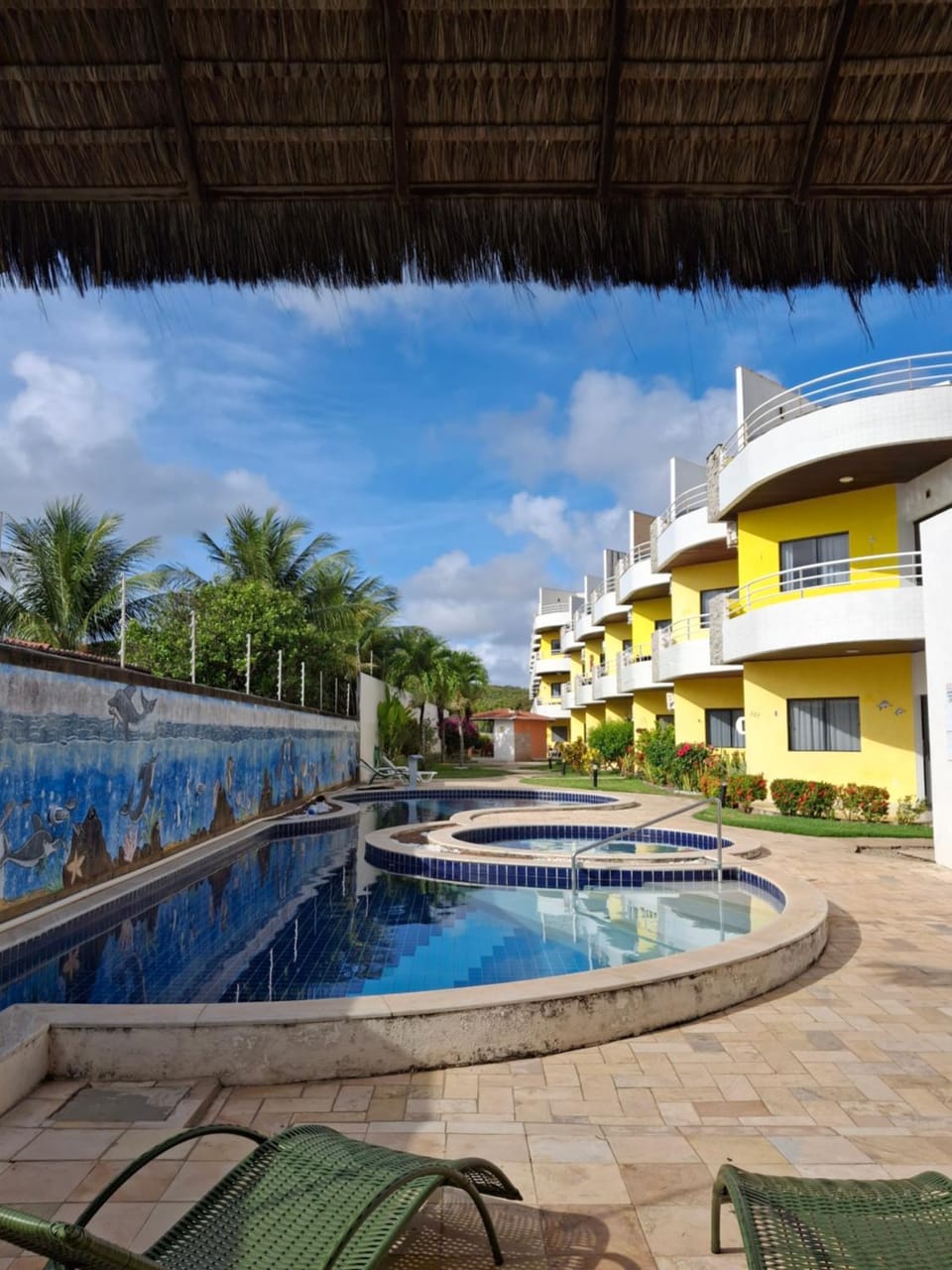 Property building, Pool view