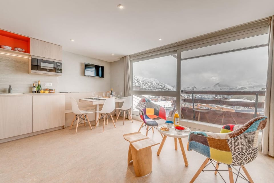Résidence Palafour - Complètement rénové en 2018, élégant 2 pièces confort moderne - balcon - vue Grande Sassière MAE-3390 Apartment in Tignes