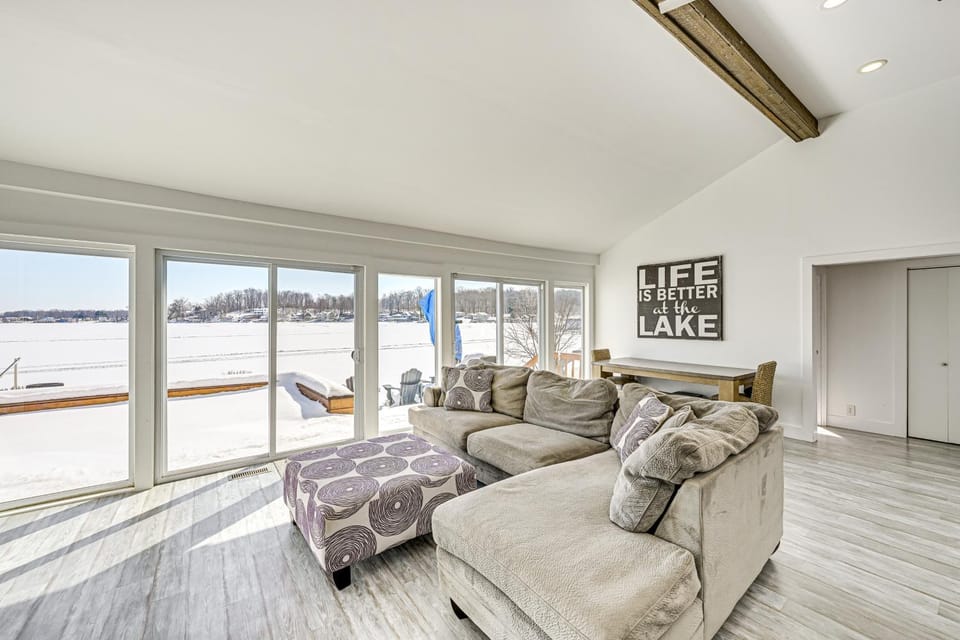 Lakefront Home w/ Boat Dock in Benton Harbor! House in Sister Lakes