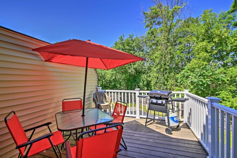Lake George Townhome w/ Water View, Patio & Grill House in Queensbury