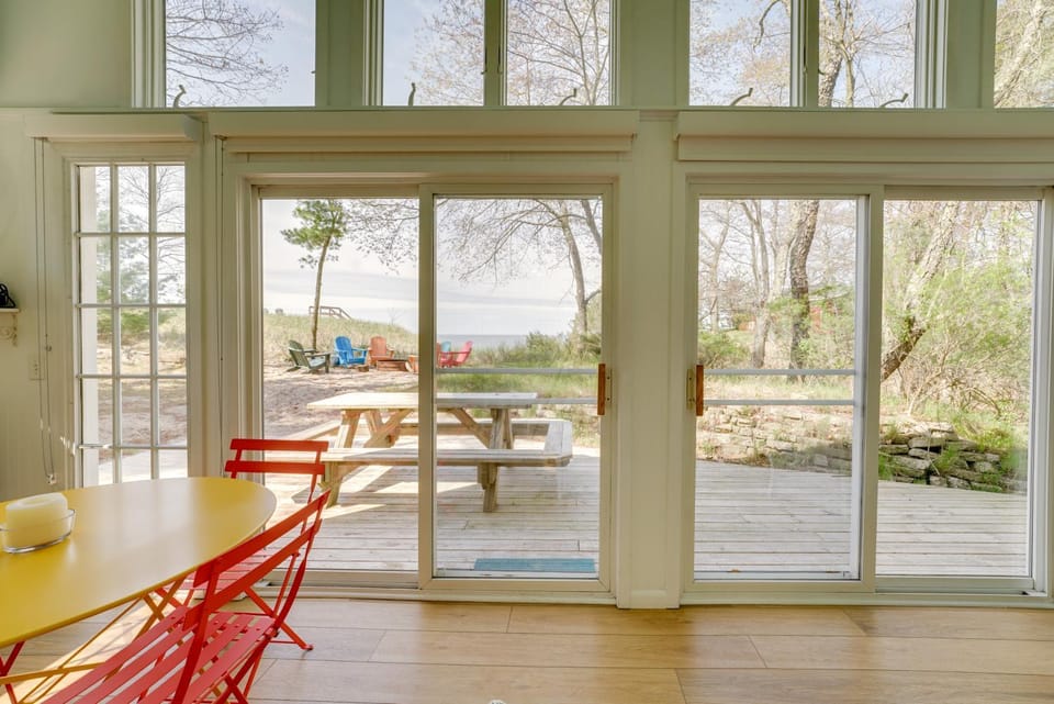 Beachfront Lake Michigan Cottage: Fire Pit & Deck House in Wisconsin