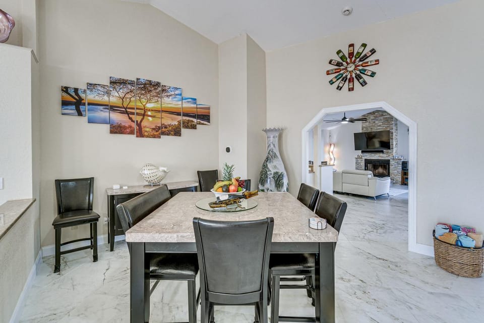 Luxe Waterfront Oasis w/ Dock, Heated Pool & Spa! House in Gulf Cove