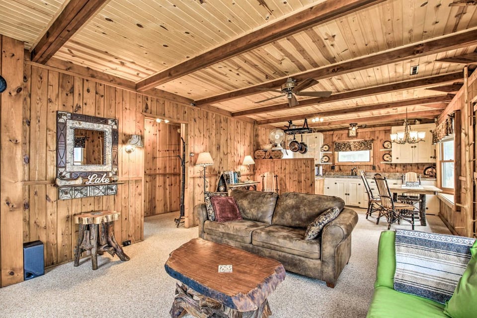 Baldwin Cabin w/ Private Beach on Little Lake! Cabin in Michigan
