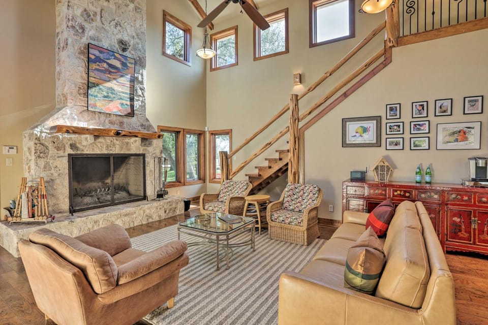 Riverfront Blanco Home w/ Shaded Porch + Hot Tub House in Rio Grande