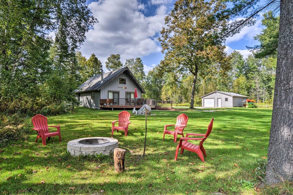 Near Snowmobiling! Riverfront Traverse City Cabin Cabin in Michigan