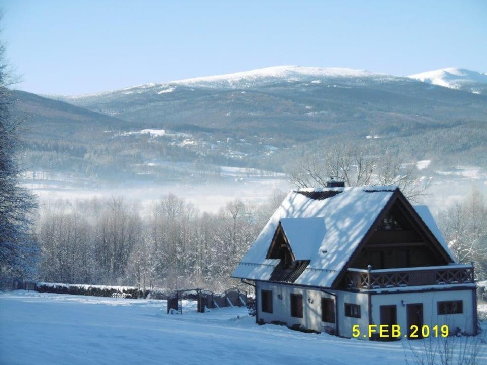 Property building, Winter, Mountain view