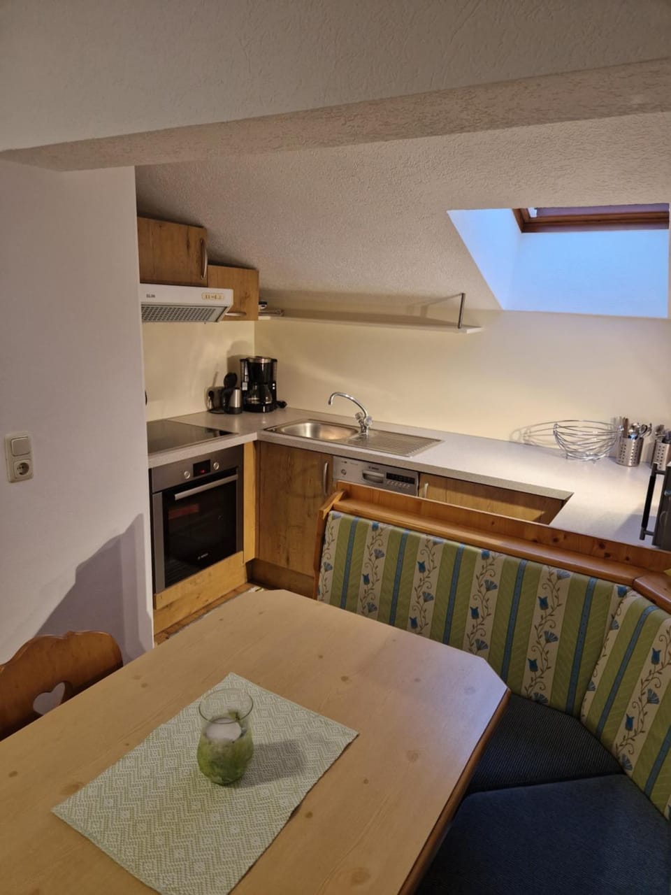 Kitchen or kitchenette, stove, kitchen