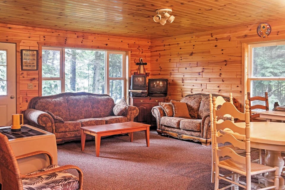 Gould City Lakefront Hideaway w/ Dock & Rowboat! House in Michigan