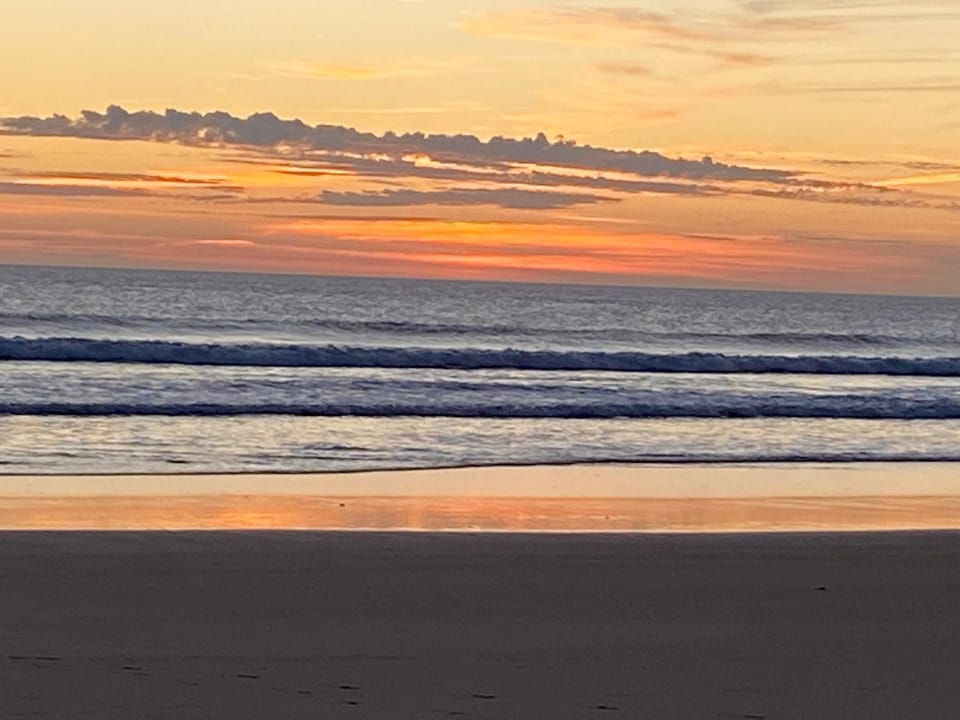 Natural landscape, Beach, Sunset