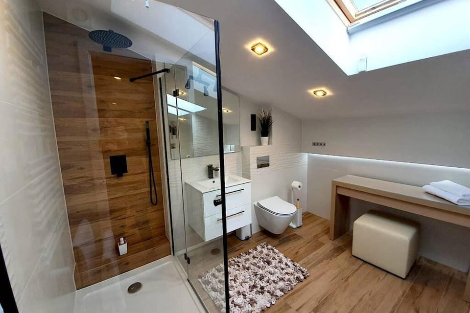 Shower, Toilet, Bathroom, towels
