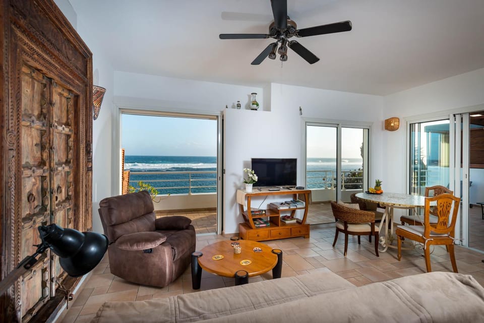 Living room, Seating area, Sea view