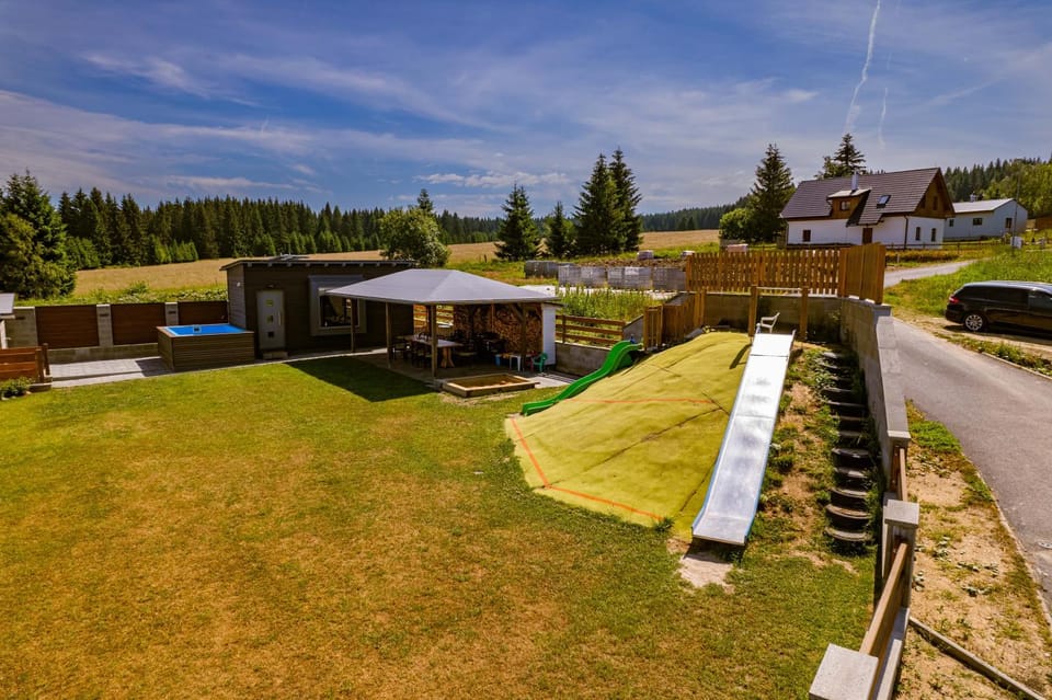 Children play ground, Garden, Garden view, Swimming pool