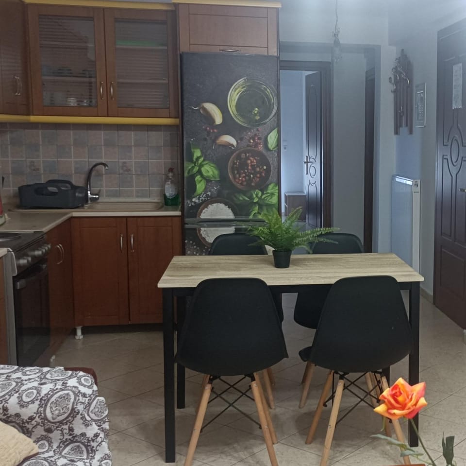 Kitchen or kitchenette, Dining area, stove