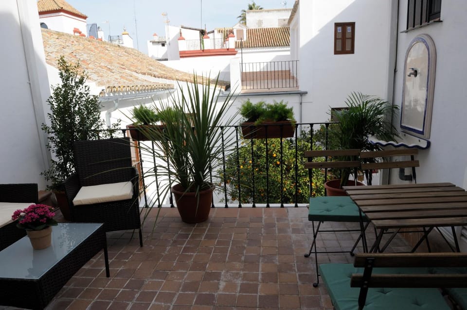 The Wall of the Alcázar Palace Apartment in Seville