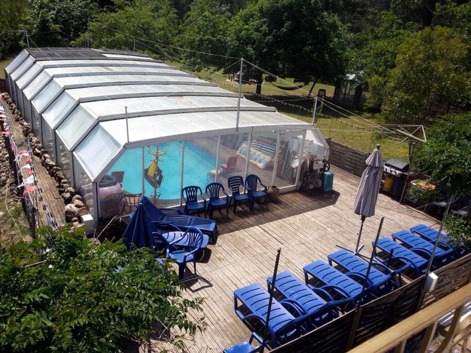 Patio, Day, Garden, Garden view, Pool view, Swimming pool, sunbed