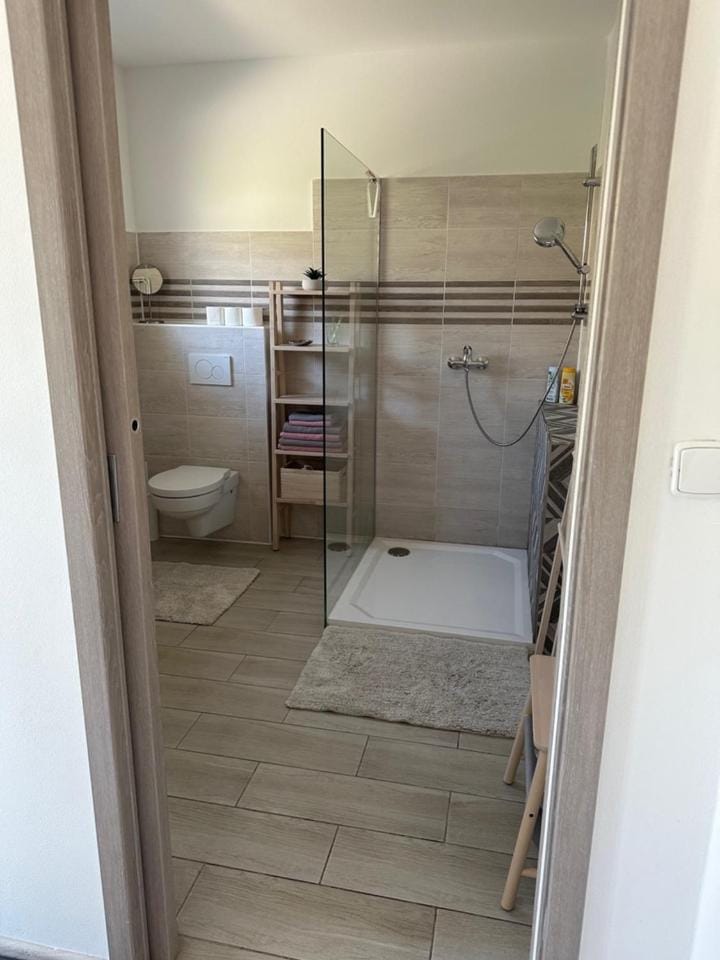 Shower, Toilet, Bathroom, towels