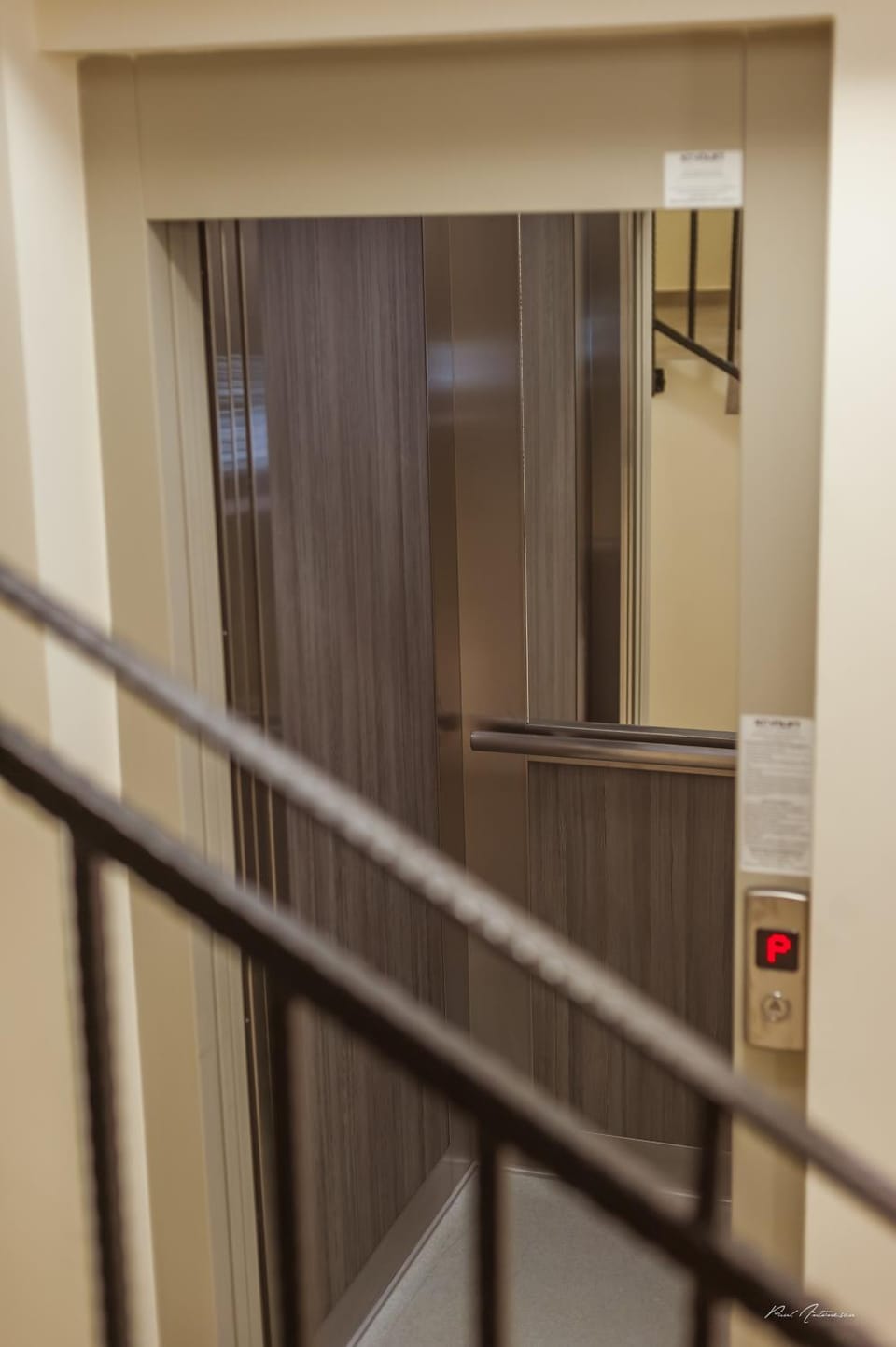 Property building, elevator