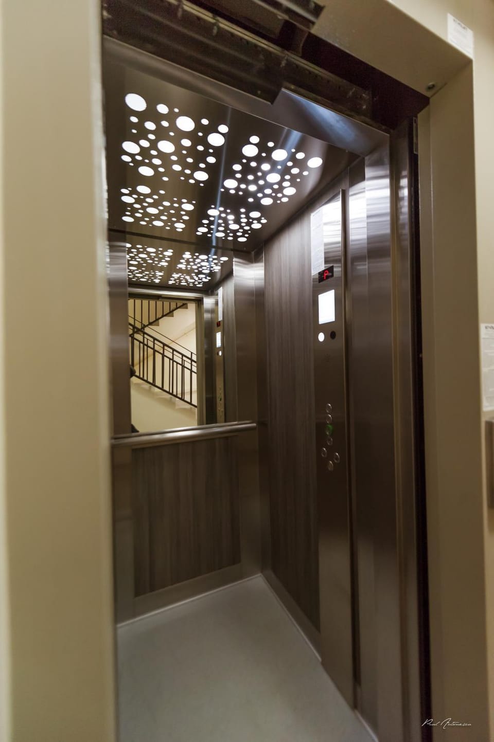 Property building, elevator
