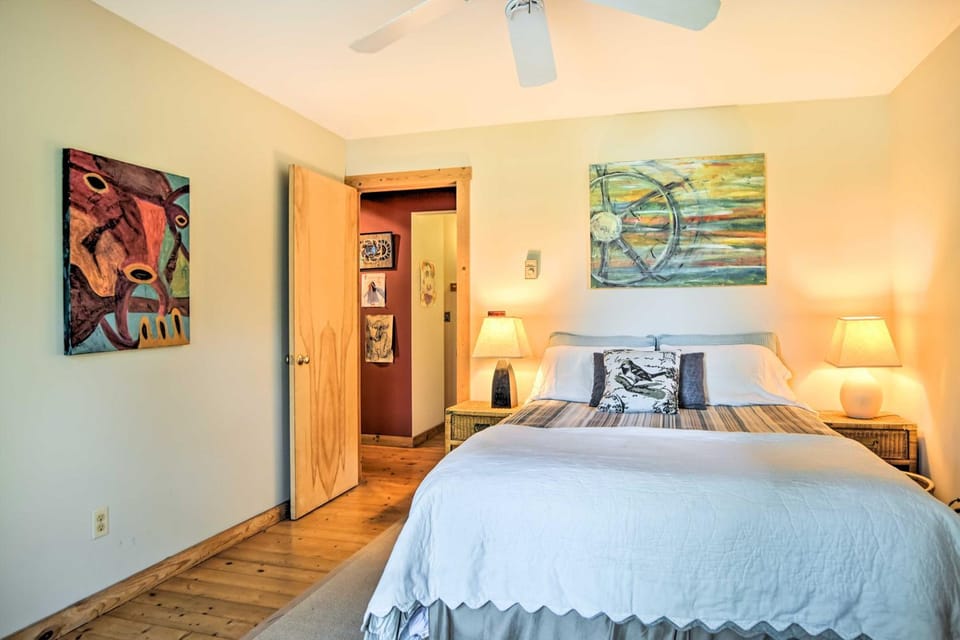 Forested Pentwater Vacation Rental - Walk to Beach House in Michigan
