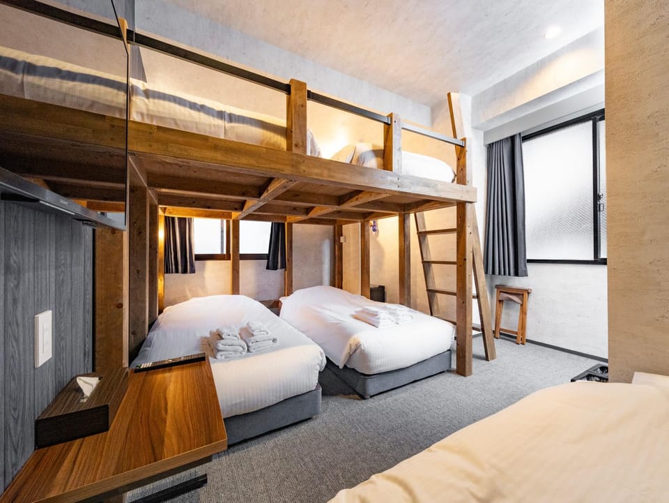 Bed, Photo of the whole room, Bedroom, bunk bed