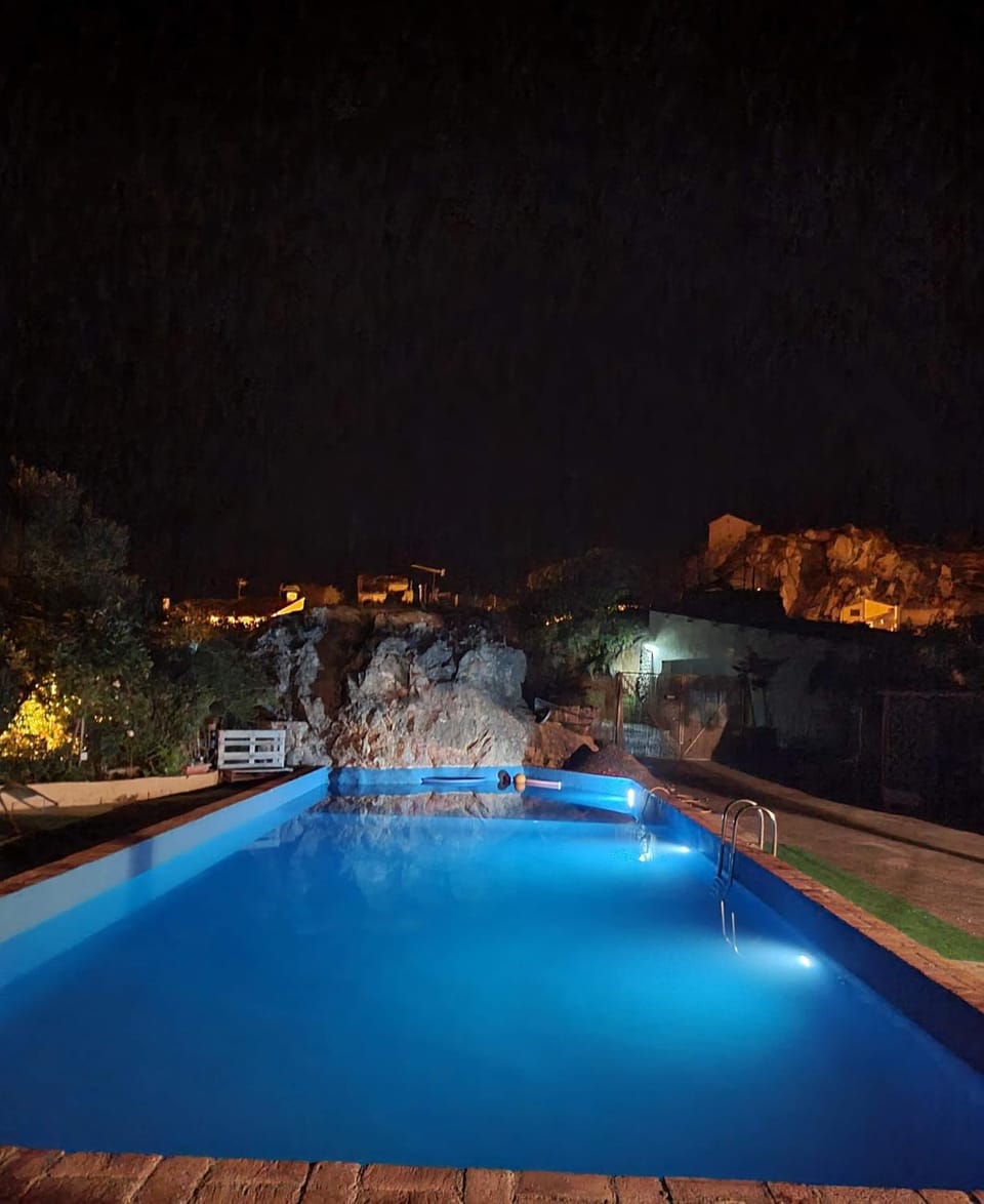 Night, Pool view, Swimming pool, Swimming pool, Open Air Bath