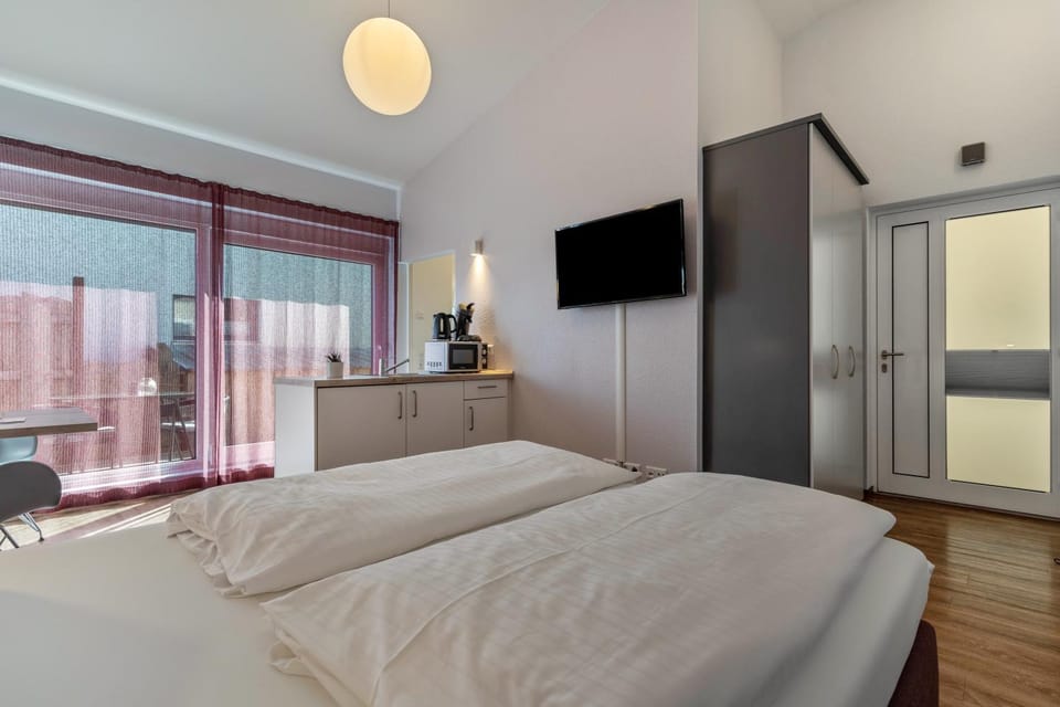 Property building, Living room, Bedroom