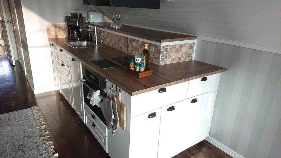 Kitchen or kitchenette, dishwasher
