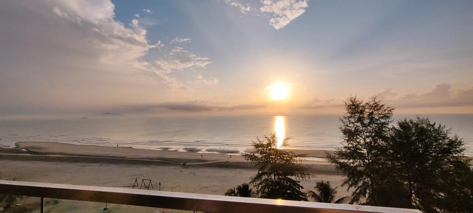 Day, Beach, Sea view, Sunrise